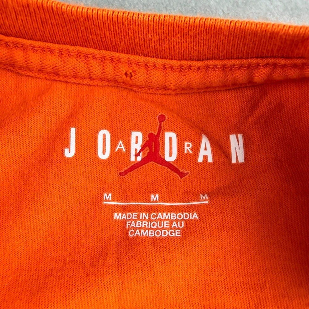 Jordan Men's Michael Jordan Wheaties Cereal Graphic T-Shirt Orange Medium